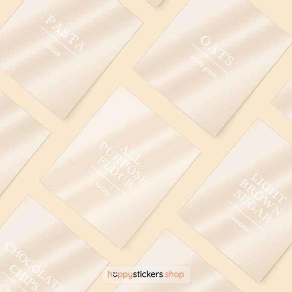 36 Labels • Academy Minimalist Pantry for Kitchen Storage • Organization Labels - Picture 15 of 17